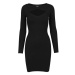 Dámske šaty Urban Classics Ladies Cut Out Dress black