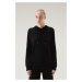 Mikina Woolrich Cashmere Blend Hoodie Black