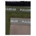 Pull&Bear Boxerky  sivobéžová / olivová / čierna / biela