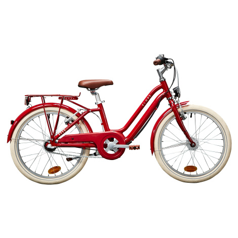 Mestský bicykel Elops 900 20" pre deti od 6 do 9 rokov červený
