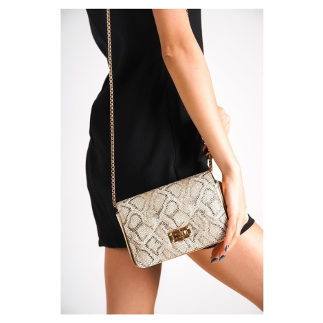 Capone Outfitters Shoulder Bag - Gold-colored - Animal print