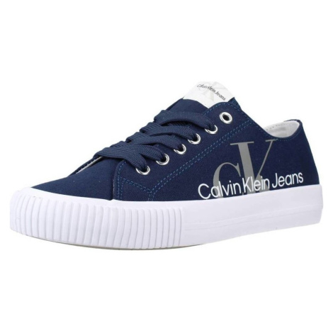 Calvin Klein Jeans  SNEAKER BASSA ALLACCIATA  Nízke tenisky Modrá