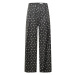 GLAMOROUS CURVE Plisované nohavice  sivá / čierna / biela