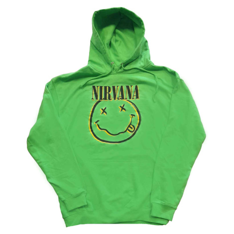 Nirvana mikina Inverse Smiley Zelená