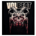 mikina s kapucňou ROCK OFF Volbeat Bleeding Crown Skull Čierna
