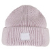 Knitted woolen hat - lilac