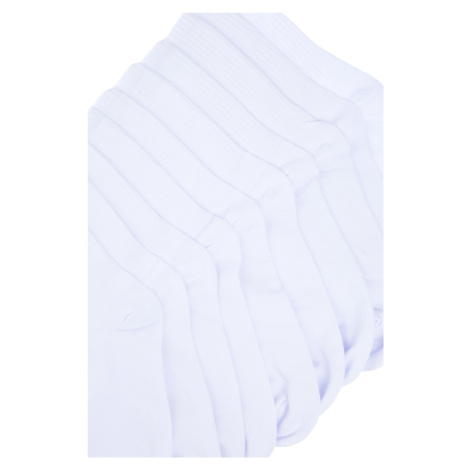 Trendyol White 10-Piece Cotton Basic College-Tennis-Medium Size Socks
