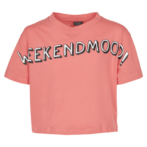 Children's T-shirt Weekend Mood - pink mister tee