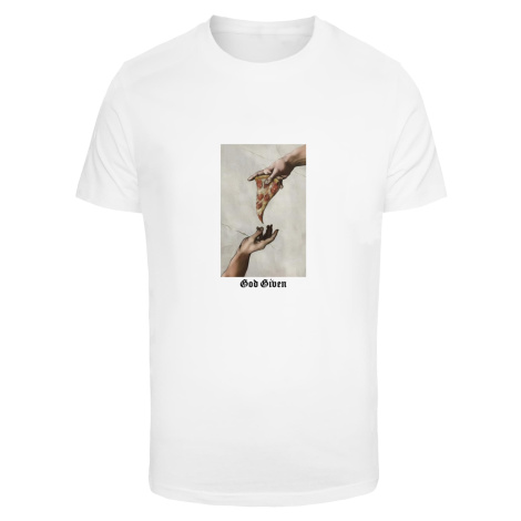 Men's T-shirt God Given Pizza white