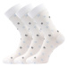 Ponožky LONKA Flowrana white 3 páry 120098