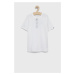 Detské tričko Abercrombie & Fitch biela farba, jednofarebný