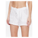 BDG Urban Outfitters Bavlnené šortky BDG LINEN 5 POCKET SHORT 76475557 Biela Fitted Fit