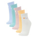 DEFACTO Women's 5-Piece Cotton Socks