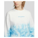 Mikina Karl Lagerfeld Tie-Dye Logo Sweatshirt Modrá