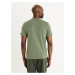 Zelené pánske basic tričko Celio Gepostel