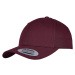 Curved classic maroon-colored snapback
