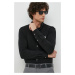 Bavlnená košeľa Polo Ralph Lauren pánska, čierna farba, regular, s golierom button-down, 7106544