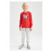 DEFACTO Boy's Gray Pique School Sweatpants