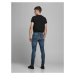 JACK & JONES Džínsy 'Liam'  modrá denim / hnedá