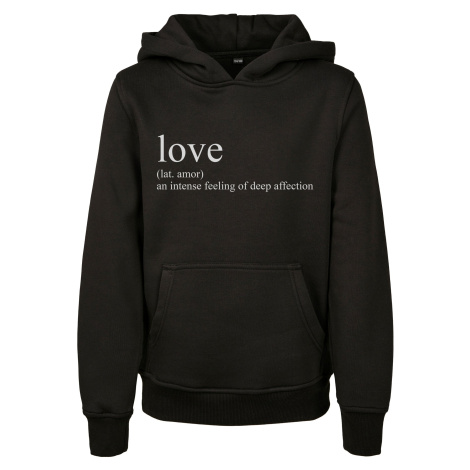 Kids Love Definition Hoody Black mister tee