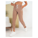 Women's sweatpants BEAR, camel, Dstreet