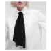 Košeľa Karl Lagerfeld Bib Shirt W/ Monogram Necktie Biela