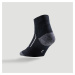 Športové ponožky RS500 stredne vysoké čierno-biele 3 páry