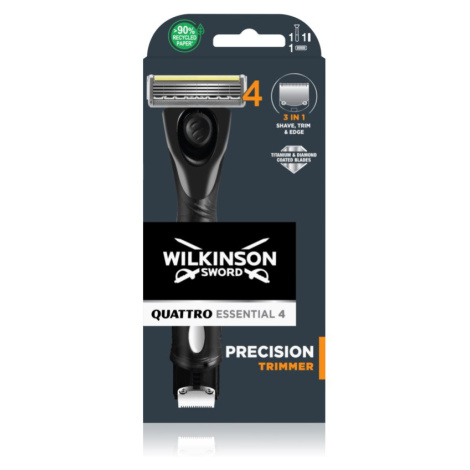 Wilkinson Sword Quattro Precision Trimmer holiaci strojček + náhradné hlavice
