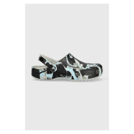 Šľapky Crocs Classic Pritned Camo Clog pánske, šedá farba, 208261
