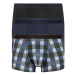 LIVERGY® Pánske boxerky, 3 kusy (vzor/čierna/námornícka modrá)