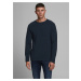 Dark blue mens basic sweater Jack & Jones Ehill - Men