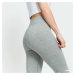 Legíny Nike Women's High-Waisted Logo Leggings Dk Grey Heather/ White