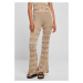 Women's flared crochet leggings made of soft seagrass