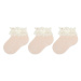 Condor Súprava 3 párov vysokých detských ponožiek 2.484/4 Ružová