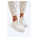 Women's openwork sneakers white Unassemia