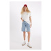 DEFACTO High Waist Jean Bermuda Shorts