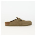 Tenisky Birkenstock Boston Leather Velvet Faded Khaki