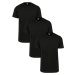 Basic T-shirt of 3 pieces black/black/black