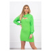 Dress with sweatshirt green neon