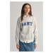 MIKINA GANT GRAPHIC C-NECK SWEAT PALE GREY MELANGE