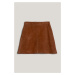 SUKŇA GANT SUEDE LEATHER SKIRT CACAO