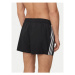 Adidas Plavecké šortky 3-Stripes CLX Swim Shorts HT4367 Čierna Regular Fit