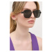 Slnečné okuliare Bottega Veneta dámske, čierna farba