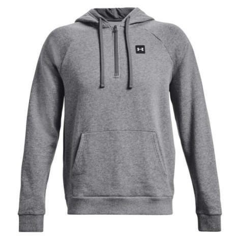 Under Armour RIVAL FLEECE 1/2ZIP HD Pánska mikina, sivá, veľkosť