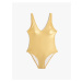 Koton Metallic Swimsuit V-Neck Thick Straps
