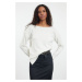 Trendyol Stone Wool Boat Neck Basic Knitwear Sweater