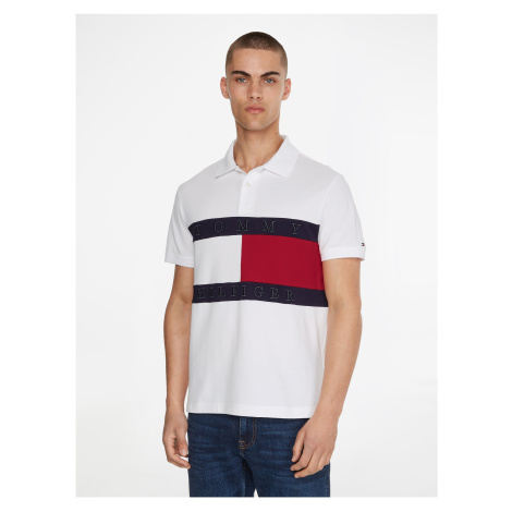 Red and white men's polo shirt Tommy Hilfiger - Men