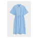 ŠATY GANT RELAXED SS LINEN SHIRT DRESS modrá