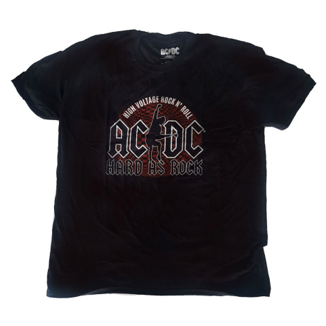 AC/DC tričko AC/DC Tričko Hard As Rock čierne Čierna