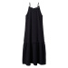 MANGO Letné šaty 'Bambula'  čierna